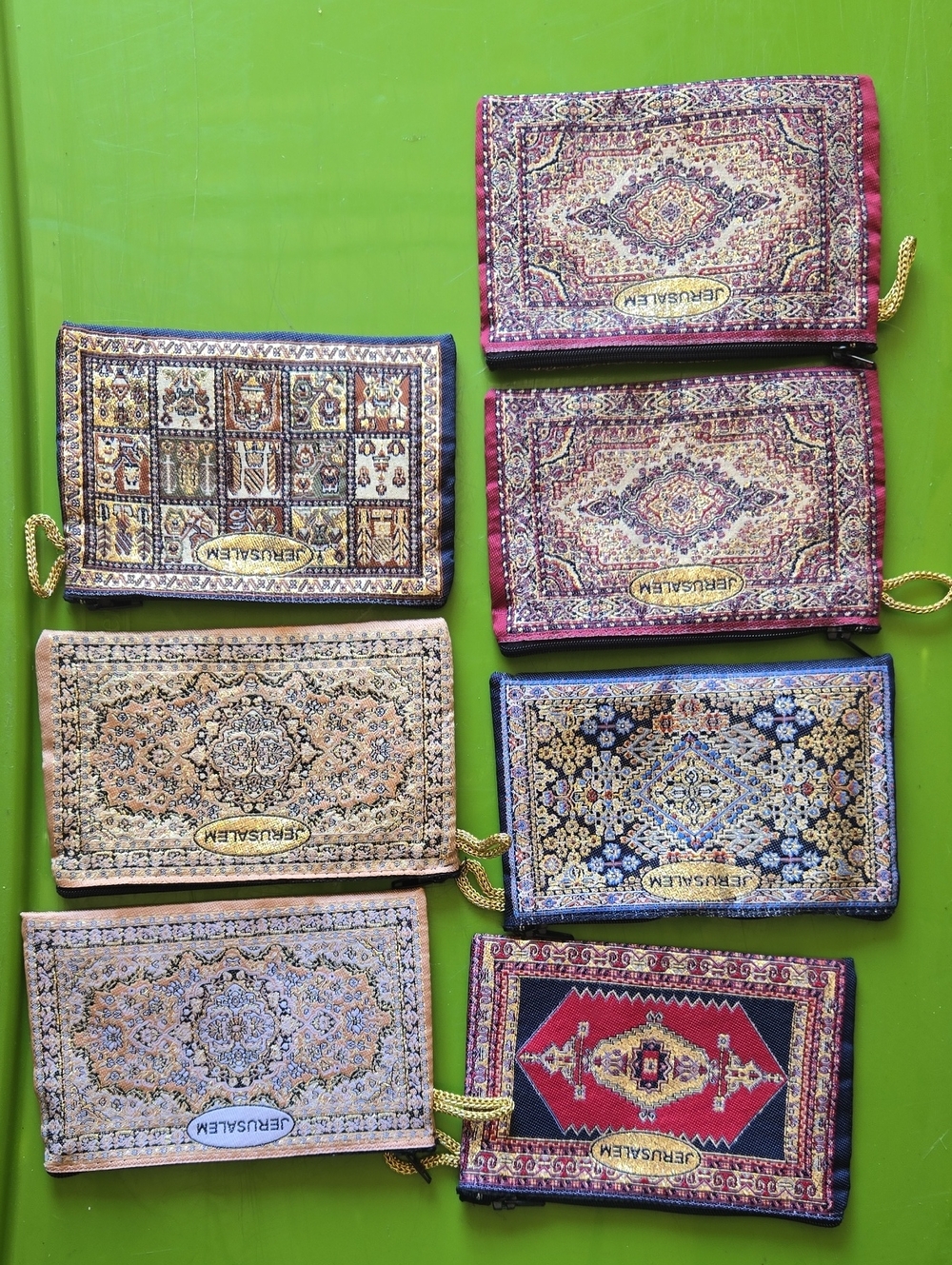 7 Embroidered Persian-Style Zip Wristlet Wallet - Multicolor